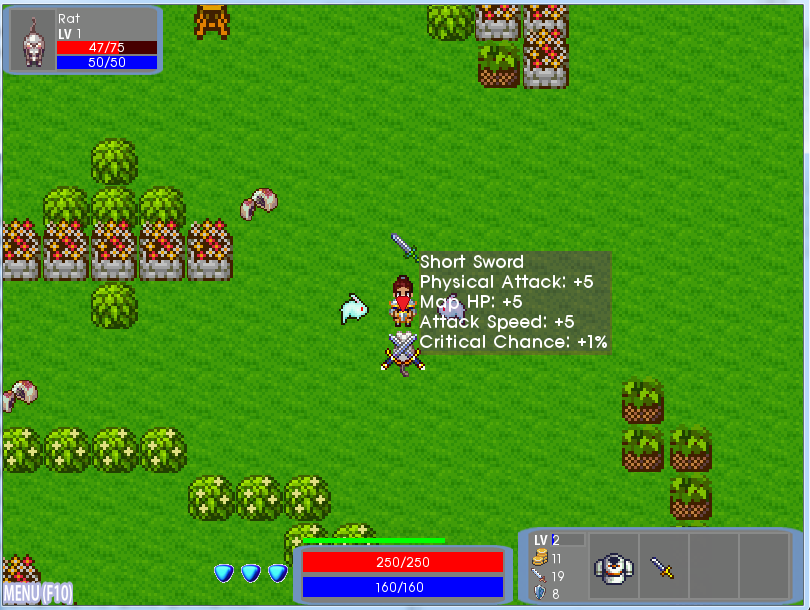 몬스터 사냥 화면